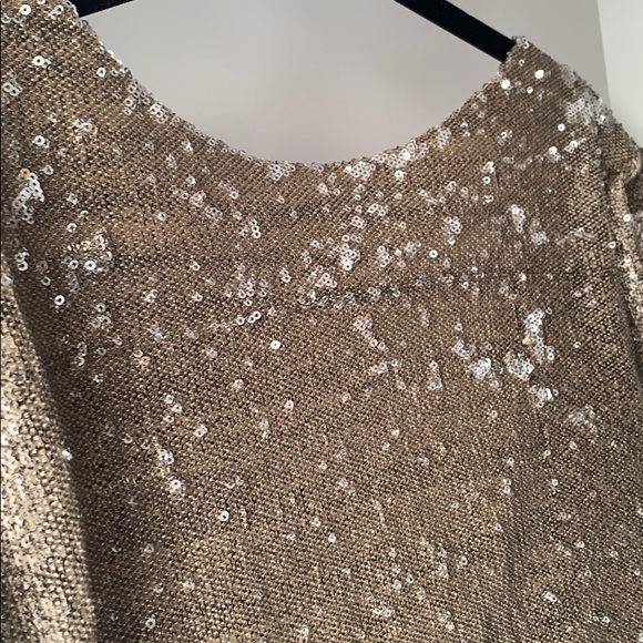 Gold Sequin Blouse - Picture 2 of 5